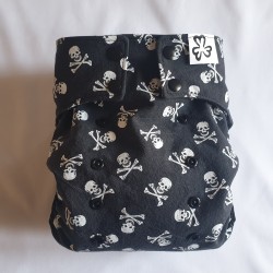 Diaper Cover - LRG - Skull