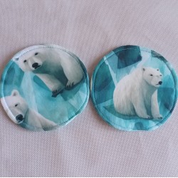 Simple breast pad - Polar bear